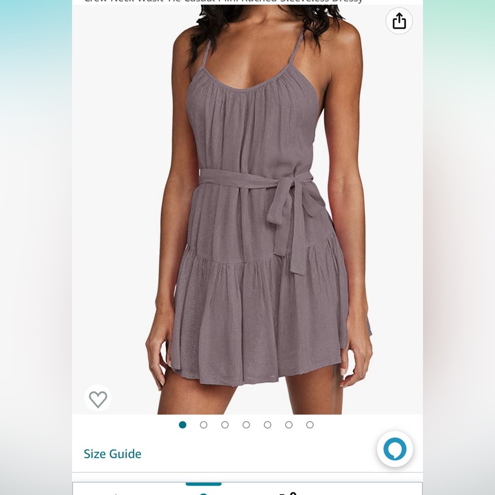 Purple spaghetti strap dress - never worn